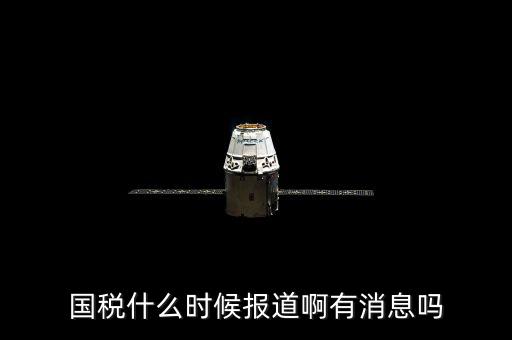 國稅什么時候報(bào)道啊有消息嗎