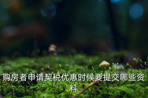 辦理契稅優(yōu)惠需要什么資料，如何辦理首套房契稅減免需要什么材料