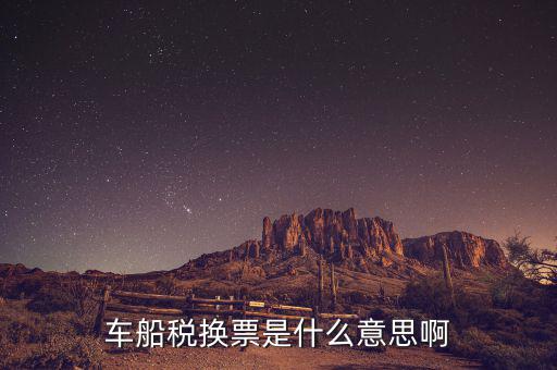 車船稅發(fā)票是什么意思，車船稅換票是什么意思啊