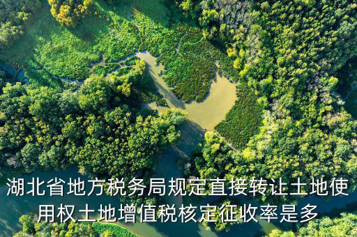 湖北省地方稅務局規(guī)定直接轉(zhuǎn)讓土地使用權(quán)土地增值稅核定征收率是多
