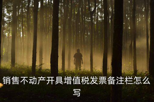 銷售不動產開具增值稅發(fā)票備注欄怎么寫