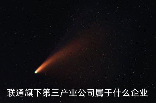 聯(lián)通旗下第三產業(yè)公司屬于什么企業(yè)