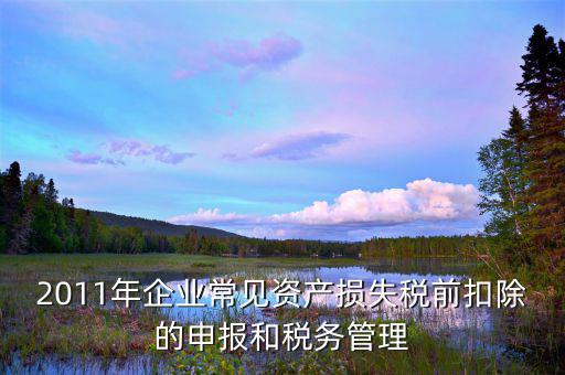 什么是資產(chǎn)損失屬于清單申報(bào)，資產(chǎn)損失稅前扣除什么是清單申報(bào)專項(xiàng)申報(bào)