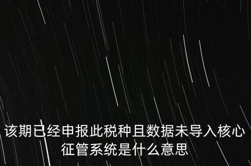 國稅已申報(bào)未導(dǎo)入什么意思，小姑規(guī)模納稅人申報(bào)后出現(xiàn)已申報(bào)等待導(dǎo)入是什么意思