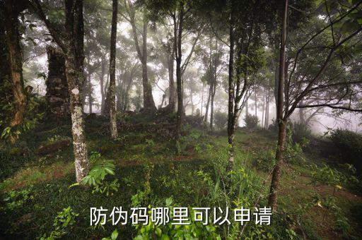 如何申請防偽碼，防偽碼哪里可以申請