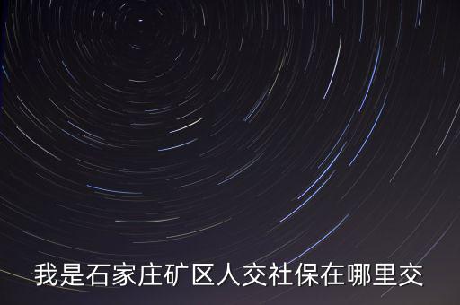 礦區(qū)使用費(fèi)如何繳納，我是石家莊礦區(qū)人交社保在哪里交