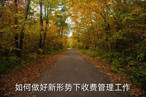 如何搞好征費管理工作，如何做好新形勢下收費管理工作