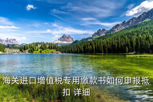 海關(guān)進(jìn)口關(guān)稅專用繳款書如何抵扣，海關(guān)進(jìn)口增值稅專用繳款書如何申報(bào)抵扣 詳細(xì)