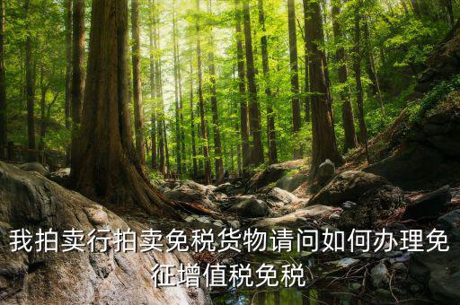 拍賣行免稅貨物如何界定，司法拍賣價(jià)格是否包含增值稅