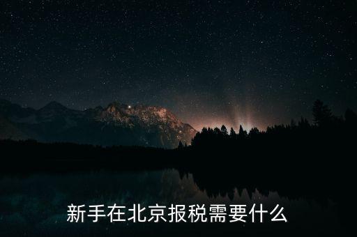 北京企業(yè)如何報(bào)稅，請問北京新成立公司報(bào)稅流程