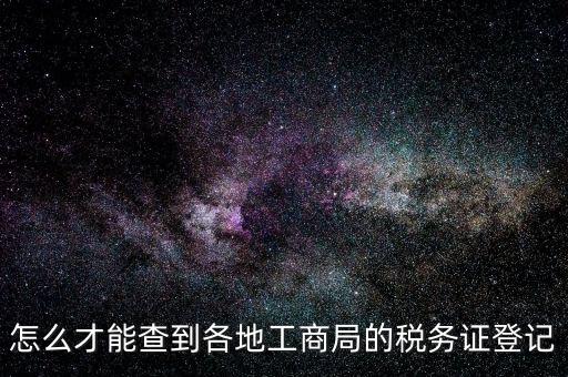 電子稅務(wù)登記如何查詢，稅務(wù)登記號查詢