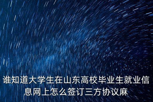 如何網(wǎng)上簽三方協(xié)議，網(wǎng)上簽三方協(xié)議的問題