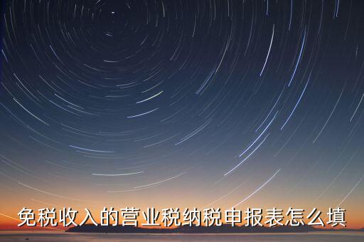 免稅如何填寫申報(bào)，免稅企業(yè)如何填報(bào)增值稅納稅申報(bào)表