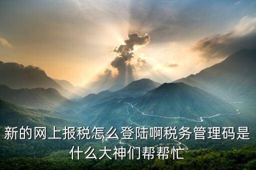 首次申報如何登陸國稅申報系統(tǒng)，首次網上申報國稅的流程