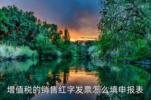 增值稅的銷(xiāo)售紅字發(fā)票怎么填申報(bào)表