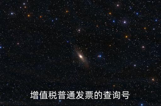 增值稅普通發(fā)票的查詢(xún)號(hào)