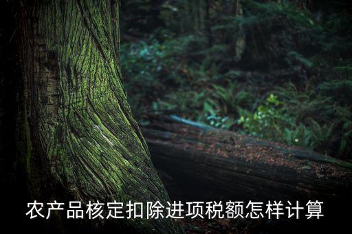 農(nóng)產(chǎn)品如何算進(jìn)項稅額，購買100塊農(nóng)產(chǎn)品怎么算稅