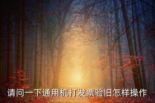 定額通用發(fā)票如何驗舊，請問一下通用機打發(fā)票驗舊怎樣操作