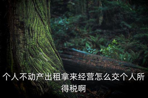 個人出租不動產(chǎn)如何納稅，個人房產(chǎn)出租應(yīng)如何納稅 住宅可按5稅率征收