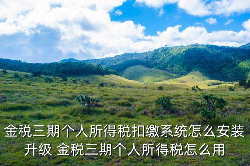 金稅三期如何系統(tǒng)升級，金稅三期納稅人網(wǎng)上報(bào)稅系統(tǒng)怎么升級