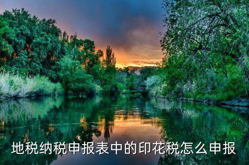 如何計提地稅印花稅，印花稅如何計提
