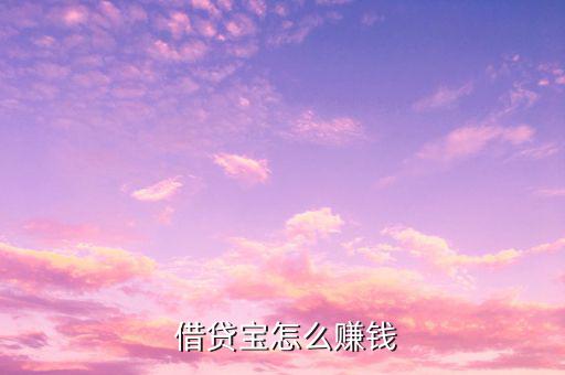  借貸寶怎么賺錢(qián)