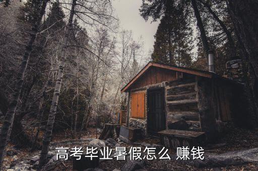  高考畢業(yè)暑假怎么 賺錢(qián)