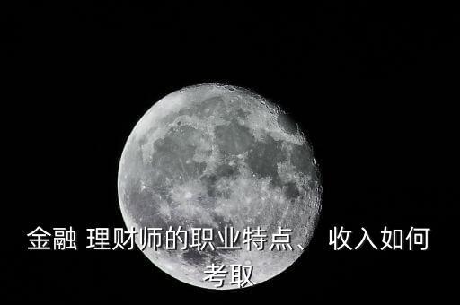 金融 理財師的職業(yè)特點、 收入如何考取