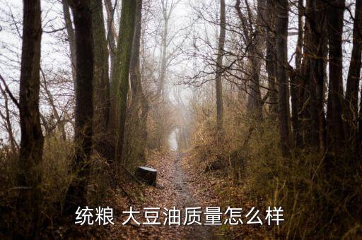 統(tǒng)糧 大豆油質量怎么樣