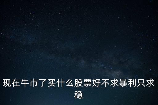 牛市買(mǎi)什么股，現(xiàn)在牛市了買(mǎi)什么股票好不求暴利只求穩(wěn)