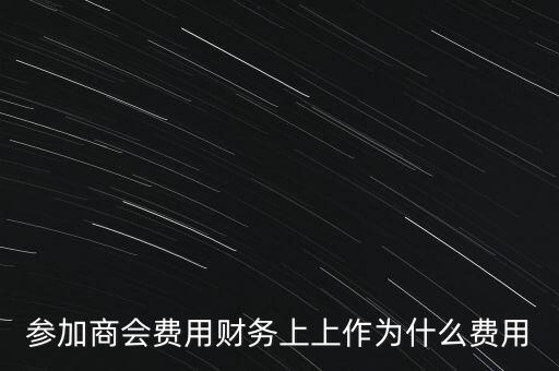 參加商會費(fèi)用財務(wù)上上作為什么費(fèi)用