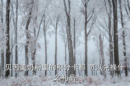 貝因美禮包是什么，貝因美積分換什么禮