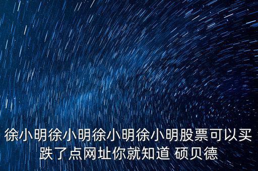 碩貝德是什么股，這個叫什么股