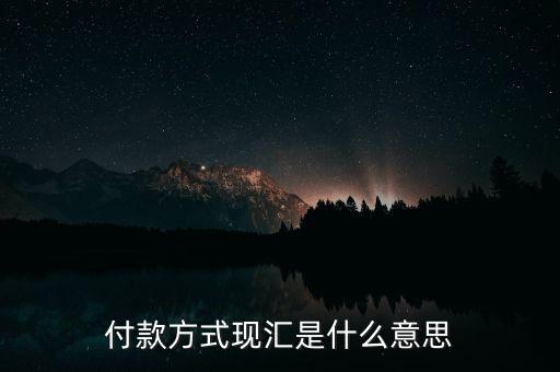 現(xiàn)匯金額是什么意思，招行自動還款中現(xiàn)匯是什么意思