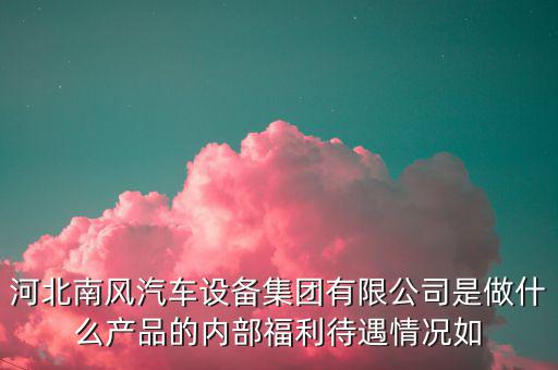 河北南風(fēng)汽車(chē)設(shè)備集團(tuán)有限公司是做什么產(chǎn)品的內(nèi)部福利待遇情況如