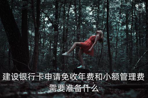 銀行卡申請免年費需要攜帶什么，建設銀行卡申請免收年費和小額管理費需要準備什么