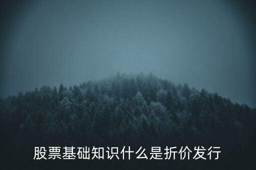 折價(jià)股什么意思，折價(jià)股和股息紅利是什么東東
