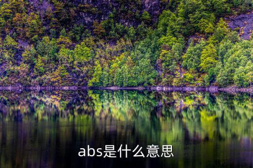 abs發(fā)行是什么意思，abs是什么意思