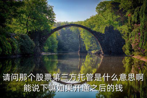 股票托管轉(zhuǎn)入是什么意思，托管轉(zhuǎn)出是什么意思