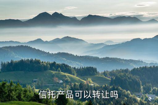 信托產(chǎn)品可以轉讓嗎