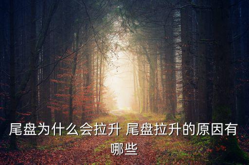 為什么主力尾盤拉升，尾盤為什么會拉升 尾盤拉升的原因有哪些