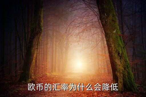 歐元為什么下跌，歐元下跌的真正原因是什么