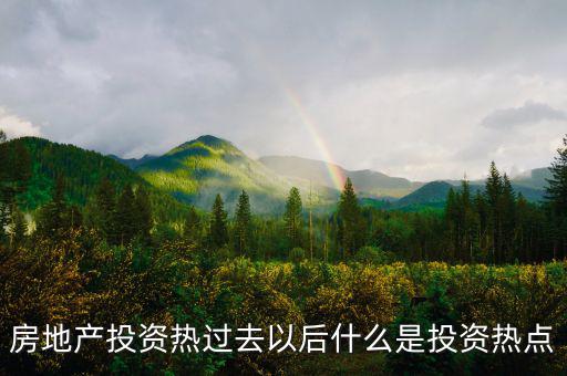 房地產(chǎn)熱之后是什么，房地產(chǎn)投資熱過去以后什么是投資熱點