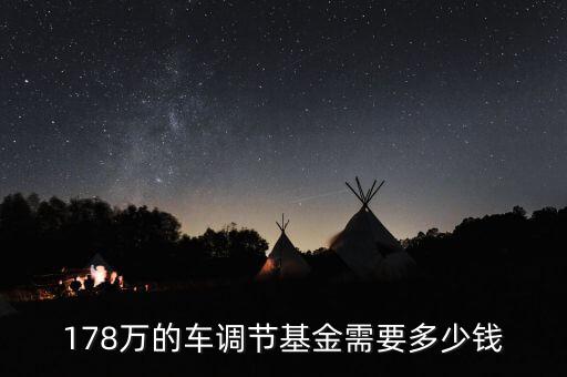 買車的調(diào)節(jié)基金是什么，178萬的車調(diào)節(jié)基金需要多少錢