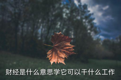財(cái)經(jīng)是學(xué)什么的，財(cái)經(jīng)大學(xué)是學(xué)什么的