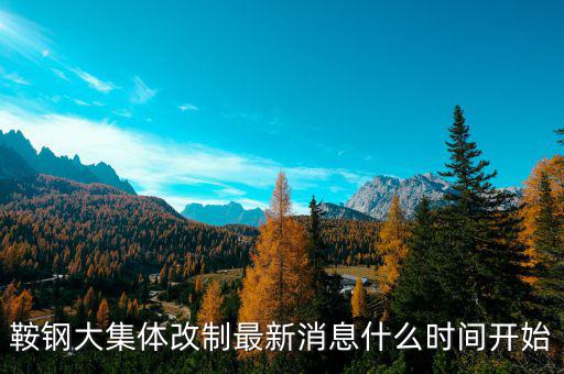鞍鋼什么時(shí)間改制，鞍鋼大集體改制最新消息什么時(shí)間開(kāi)始