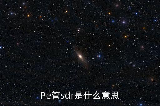 sdr是什么意思，sdr范丞丞wzr什么意思