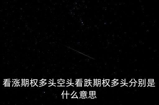 看跌期權(quán)是什么意思，看漲期權(quán)多頭空頭看跌期權(quán)多頭分別是什么意思