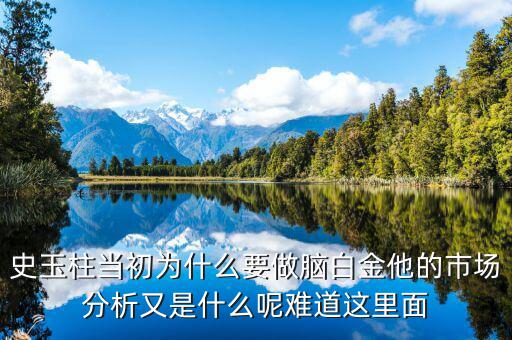 史玉柱為什么選擇腦白金，史玉柱為什么選擇在江陰開始腦白金而不是熟悉的珠海