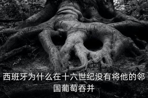 西班牙為什么沒有吞并葡萄牙，西班牙為什么在十六世紀沒有將他的鄰國葡萄吞并